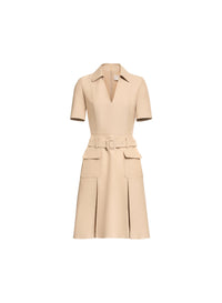 Gabardine Midi Dress