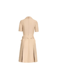 Gabardine Midi Dress
