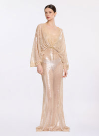 Sequined Mesh Dress