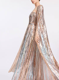 Multicolor Sequin Embroidered Dress OK