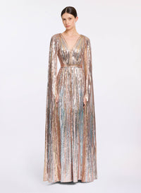 Multicolor Sequin Embroidered Dress OK