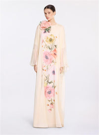 Printed Chiffon Kaftan
