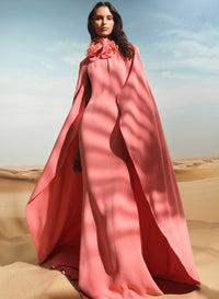 Flower Embellished Cady Dress