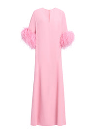 Feather Trimmed Kaftan