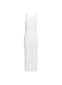 Jersey & Macram‚ Midi Dress