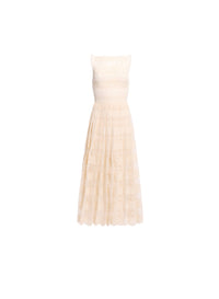 Cotton Embroidered Macram‚ Dress
