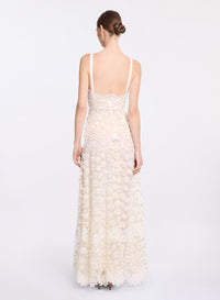 Tulle Embroidered Macram‚ Dress