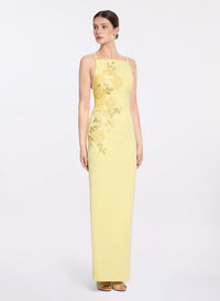 Embellished Cady Long Dress