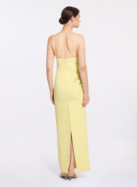 Embellished Cady Long Dress