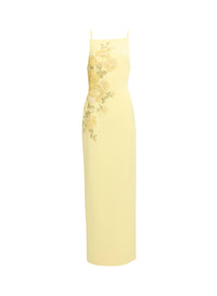 Embellished Cady Long Dress