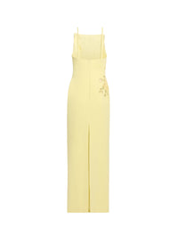 Embellished Cady Long Dress
