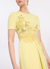 Embellished Cady Midi Dress