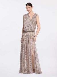Python Print Chiffon Dress (PR)