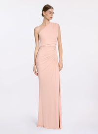 One-Shoulder Jersey Long Dress