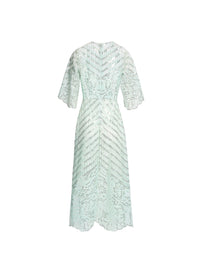 Sequin Embroidered Midi Dress