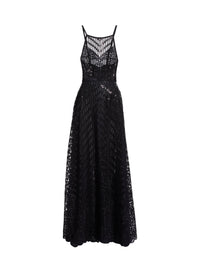 Sequin Embroidered Midi Dress