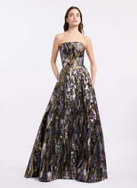 Sequin Embroidered Gown