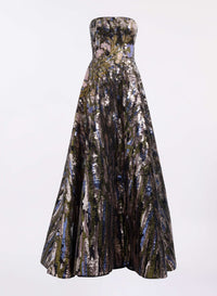 Sequin Embroidered Gown