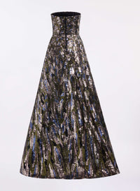 Sequin Embroidered Gown