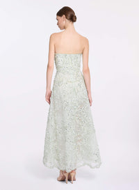 Bead Embroidered Midi Dress