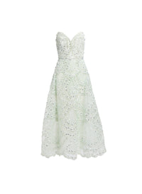 Bead Embroidered Midi Dress