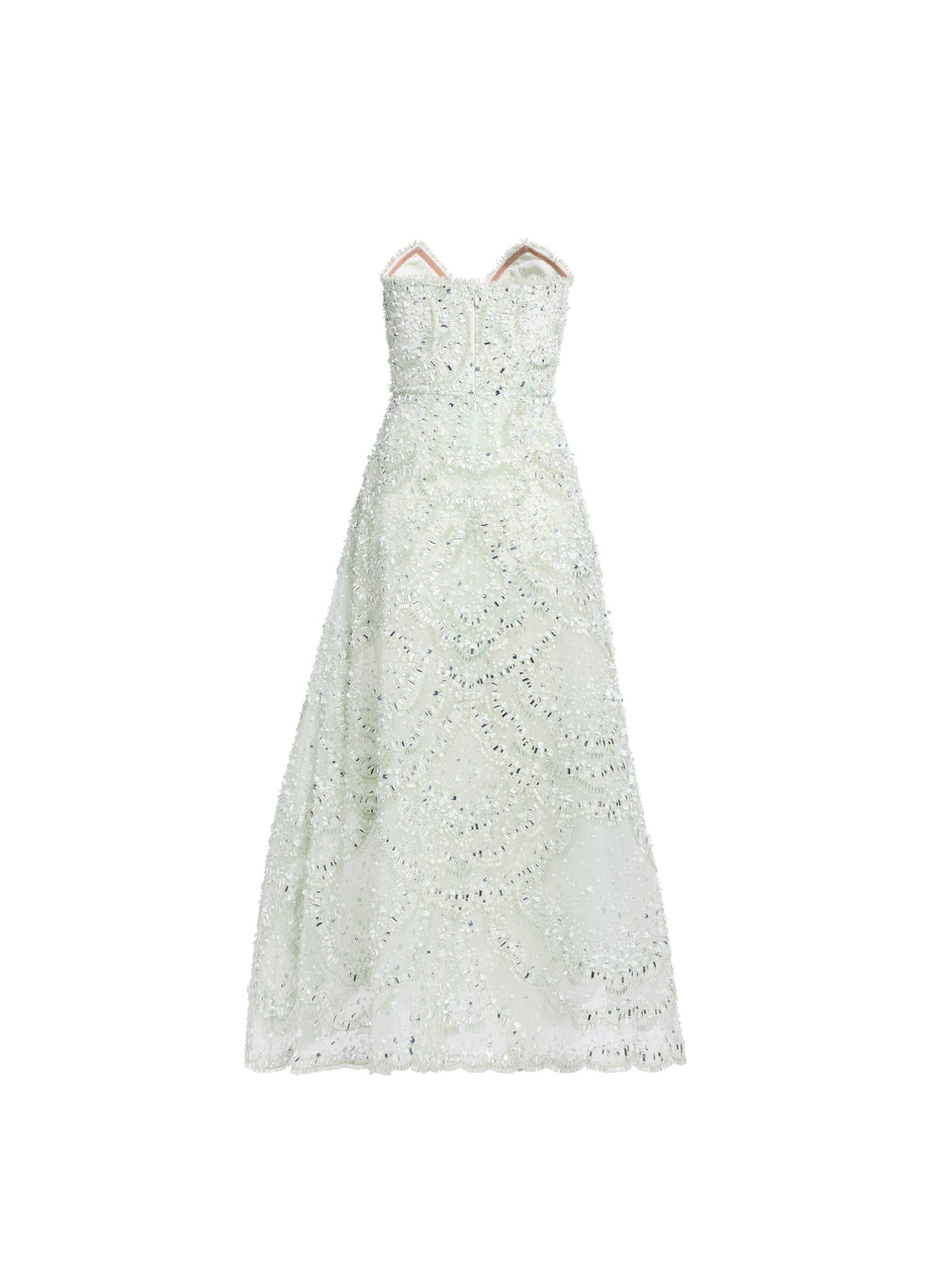 green emerald velvet dress Elie Saab Floral Embroidery Tulle Floral Gown