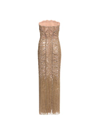 Bead Embroidered Midi Dress