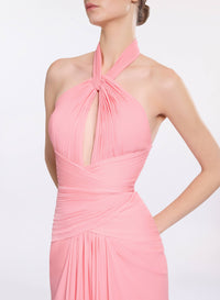 Silk Halter Dress