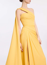 One-Shoulder Silk Dress
