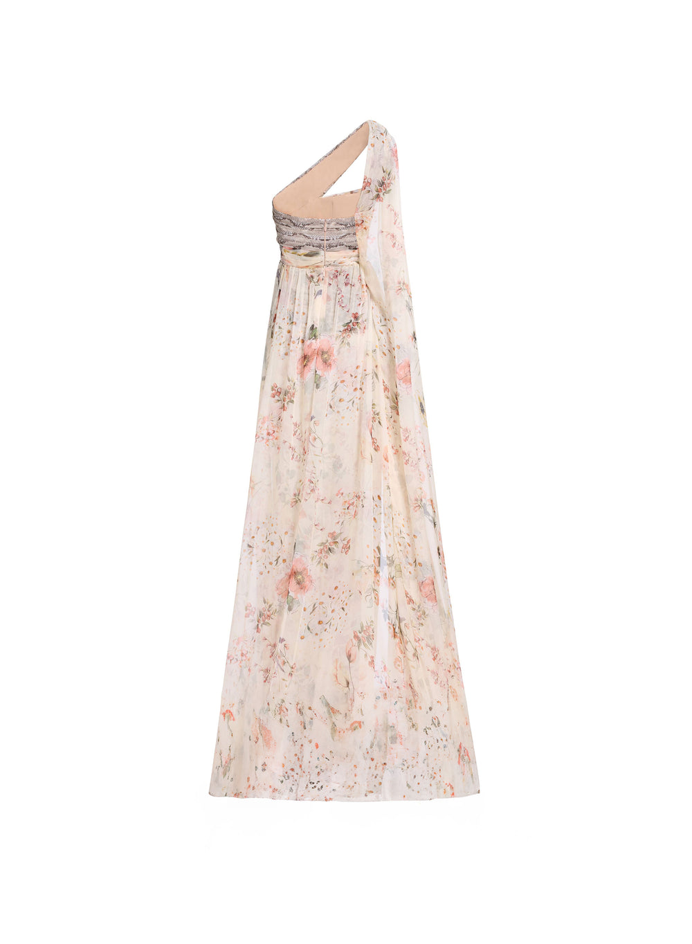 elie saab garden embroidered dress Embroidered Midi Dress main image 0