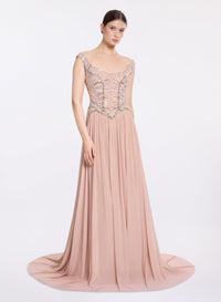 Bead Embroidered Corset Dress