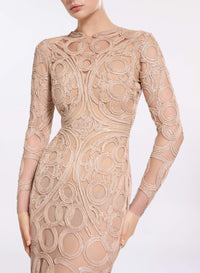 Sequin Embroidered Long Dress