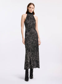 Halter Neck Knit Dress
