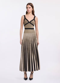 Golden Knit Lurex Dress