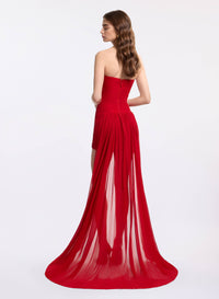 Strapless Silk Short Dress (PR)