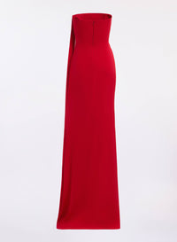 Strapless Silk Long Dress