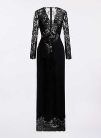 Envers Satin with Lace Dress