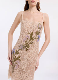 Bead Embroidered Lace Dress
