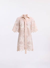 Cotton Embroidered Short Dress