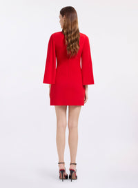 Draped Jersey Short Dress