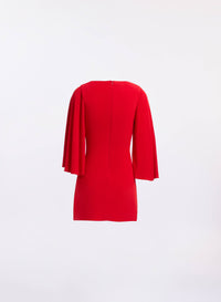 Draped Jersey Short Dress