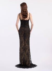 Lace Embroidered Long Dress
