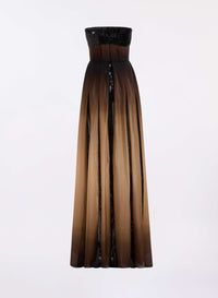 Ombr‚ Strapless Dress