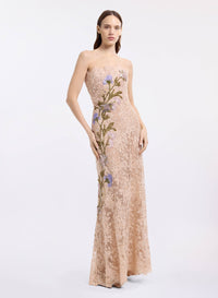 Bead Embroidered Lace Dress