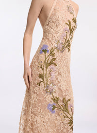 Bead Embroidered Lace Dress