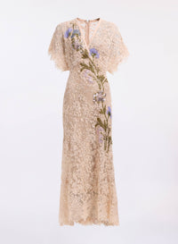 Bead Embroidered Lace Dress