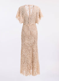 Bead Embroidered Lace Dress