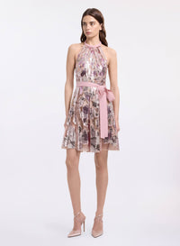 Sequin Embroidered Short Dress