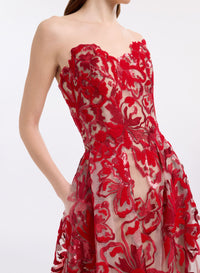Velvet & Sequin Embroidered Dress (PR)
