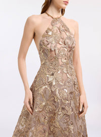 Sequin Embroidered Tulle Dress